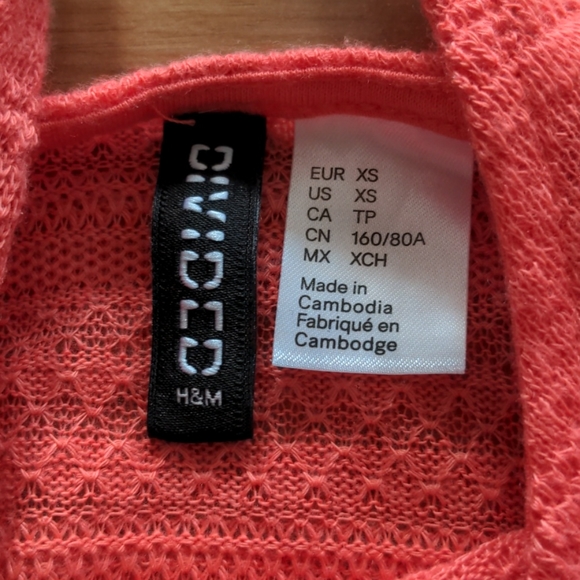 Coral Crop Top - Picture 3 of 3